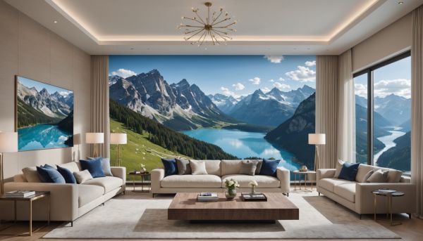 Une décoration murale géante pour agrandir une pièce